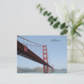hallo van... Golden Gate Bridge San Francisco Briefkaart (Staand voorkant)