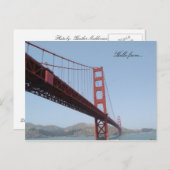 hallo van... Golden Gate Bridge San Francisco Briefkaart (Voorkant / Achterkant)