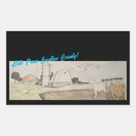 Hallo Van Goodhue County Rechthoekige Sticker