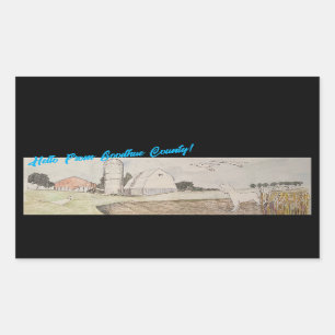 Hallo Van Goodhue County Rechthoekige Sticker