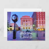 hallo Van Greenville, South Carolina Briefkaart (Voorkant / Achterkant)