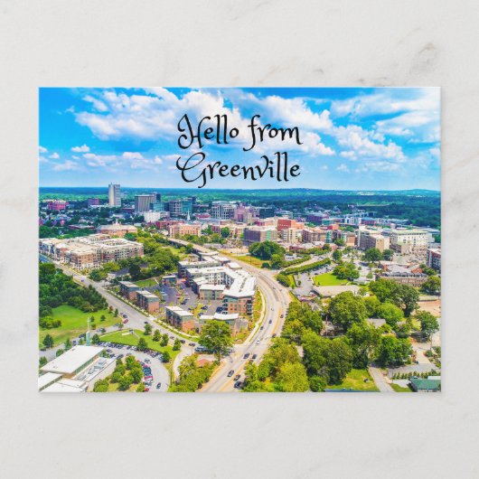 hallo Van Greenville, South Carolina Briefkaart (Voorkant)