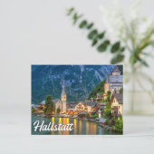 Hallo Van Hallstatt, Oostenrijk Briefkaart (Staand voorkant)