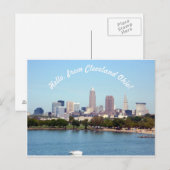 hallo van het Briefkaart Cleveland OH (Voorkant / Achterkant)