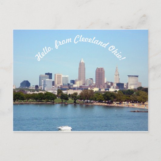 hallo van het Briefkaart Cleveland OH (Voorkant)