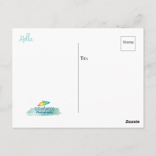 hallo van het Briefkaart Iowa (Achterkant)