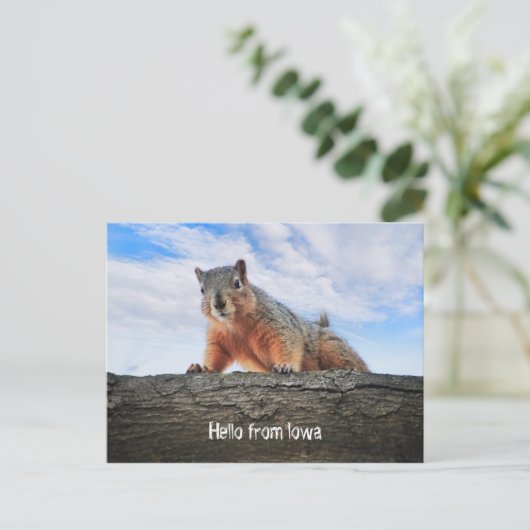 hallo van het Briefkaart Iowa (Staand voorkant)