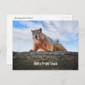 hallo van het Briefkaart Iowa (Voorkant / Achterkant)