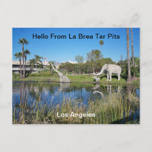 hallo van het Briefkaart Tar Pits van La Brea