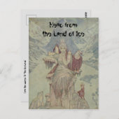 hallo van het ijs; Ik ben de koningin Briefkaart (Voorkant / Achterkant)