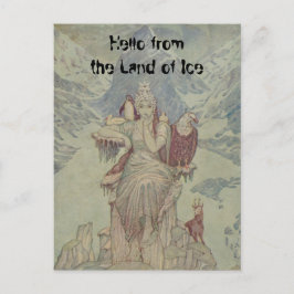 hallo van het ijs; Ik ben de koningin Briefkaart