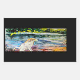 Hallo Van het meer Rechthoekige Sticker