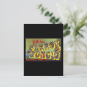 hallo van het Oerwoud Parrot Briefkaart (Staand voorkant)