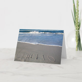 Hallo van het Strand Kaart