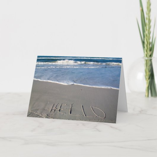 Hallo van het Strand Kaart (Voorkant)