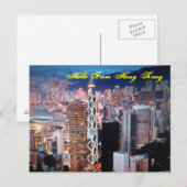 hallo van Hongkong Post Card Briefkaart (Voorkant / Achterkant)