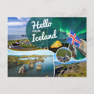 Hallo van IJsland Briefkaart