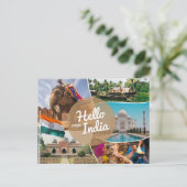 Hallo Van India Briefkaart (Staand voorkant)