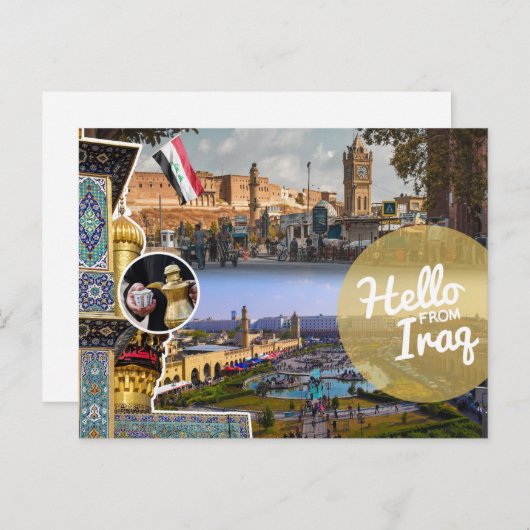 Hallo Van Irak Briefkaart (Voorkant / Achterkant)