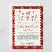 hallo van je elf-briefkaart kaart (Voorkant)