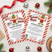 Hallo van je Elf, Kerst Elf Aankomstbrief Kaart