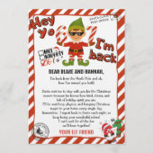 Hallo van je Elf, Kerst Elf Aankomstbrief Kaart (Voorkant)