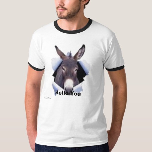 hallo van je vriend Donkey T-shirt (Voorkant)
