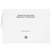 hallo van Kona, Hawaii (Achterkant Horizontaal)