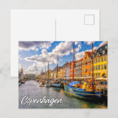 Hallo Van Kopenhagen, Denemarken Briefkaart (Voorkant / Achterkant)