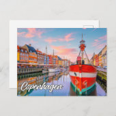 Hallo Van Kopenhagen, Denemarken Briefkaart (Voorkant / Achterkant)