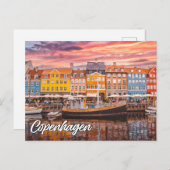 Hallo Van Kopenhagen, Denemarken Briefkaart (Voorkant / Achterkant)