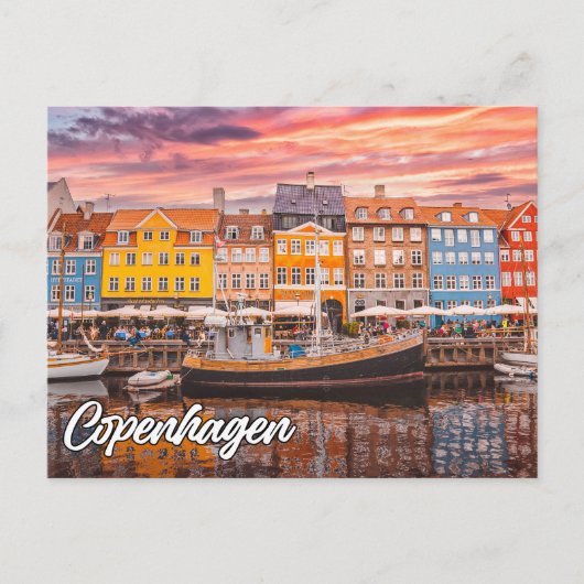Hallo Van Kopenhagen, Denemarken Briefkaart (Voorkant)