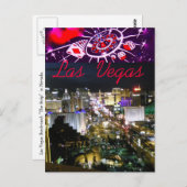 hallo van Las Vegas Boulevard Briefkaart (Voorkant / Achterkant)