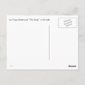 hallo van Las Vegas Boulevard Briefkaart (Achterkant)