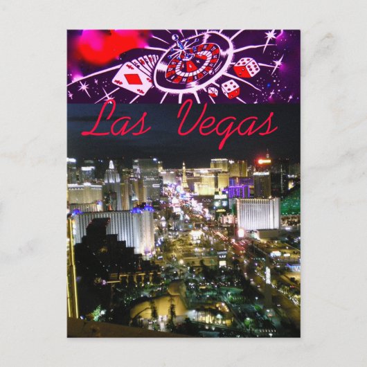 hallo van Las Vegas Boulevard Briefkaart (Voorkant)
