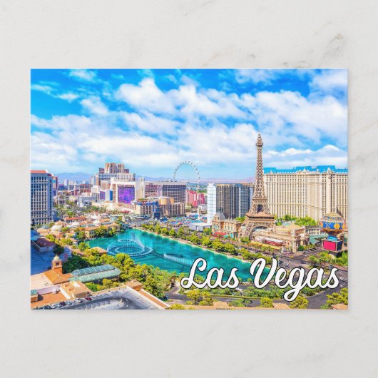 Hallo Van Las Vegas, Nevada, Verenigde Staten Briefkaart (Voorkant)