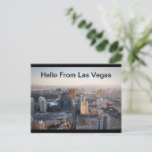 hallo van Las Vegas Strip Briefkaart (Staand voorkant)