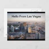 hallo van Las Vegas Strip Briefkaart (Voorkant / Achterkant)