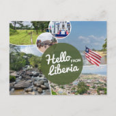 Hallo van Liberia Briefkaart (Voorkant)
