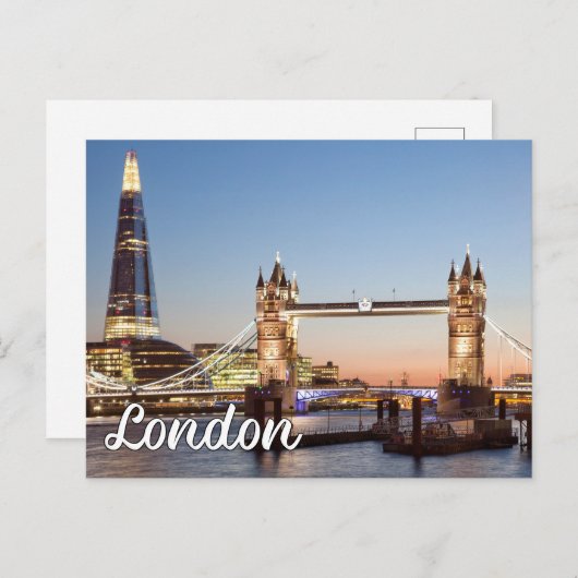 Hallo Van Londen, Engeland Briefkaart (Voorkant / Achterkant)