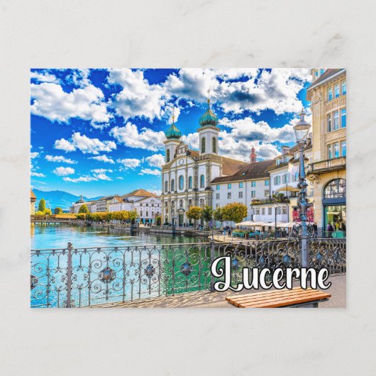 Hallo Van Luzern, Zwitserland Briefkaart (Voorkant)