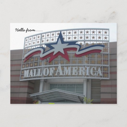 hallo van... Mall of America Briefkaart (Voorkant)
