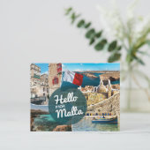 Hallo Van Malta Briefkaart (Staand voorkant)