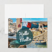 Hallo Van Malta Briefkaart (Voorkant / Achterkant)
