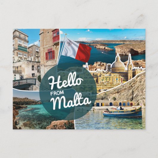 Hallo Van Malta Briefkaart (Voorkant)