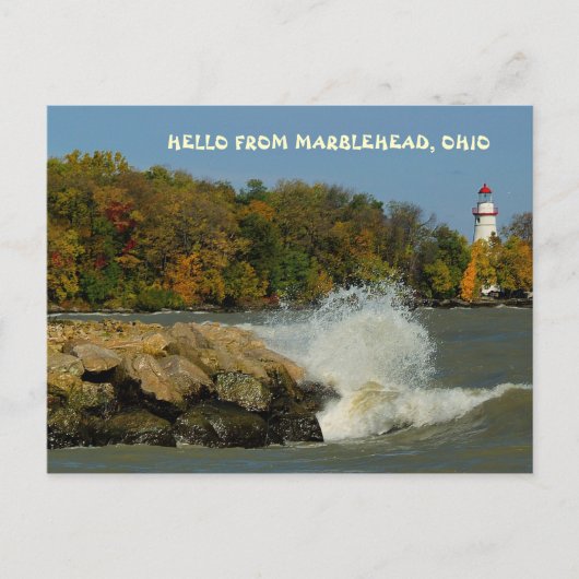 hallo VAN MARBLEHEAD, OHIO Briefkaart (Voorkant)