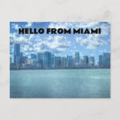 hallo VAN MIAMI FLORIDA SKYLINE BRIEFKAARTEN (Voorkant)