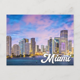 Hallo Van Miami, Florida, Verenigde Staten Briefkaart