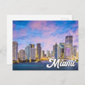 Hallo Van Miami, Florida, Verenigde Staten Briefkaart (Voorkant / Achterkant)