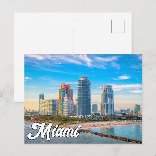 Hallo Van Miami, Florida, Verenigde Staten Briefkaart (Voorkant / Achterkant)